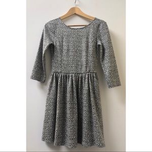 Great Little Knit Grey and White Dress